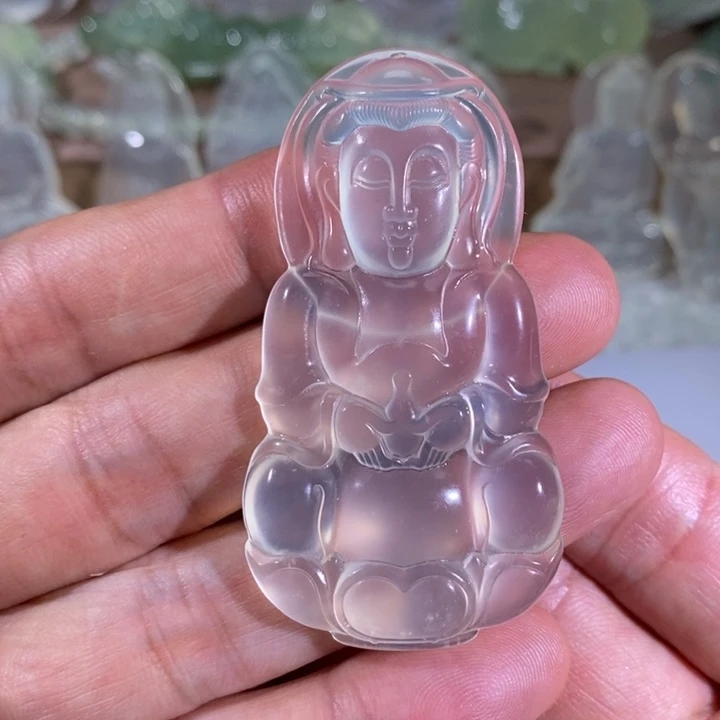 岫玉未镶嵌吊坠吊坠