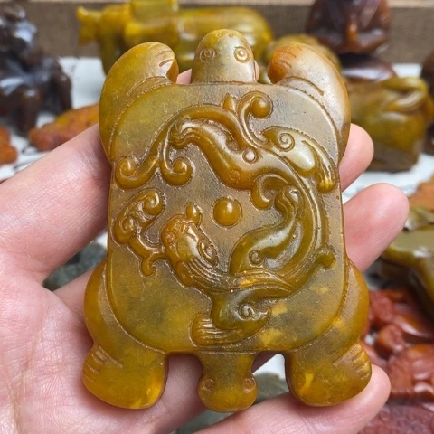 蛇纹石玉未镶嵌颈饰136