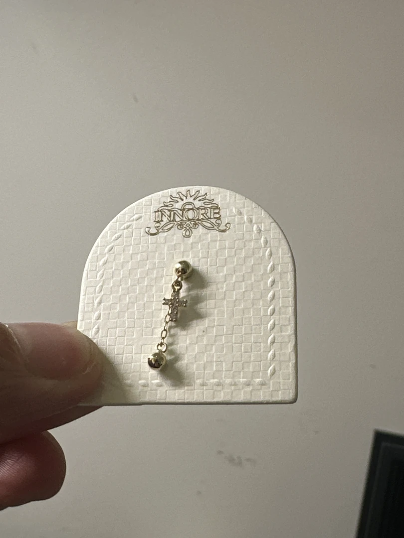 合金耳饰 韩国十字单钻小耳钉