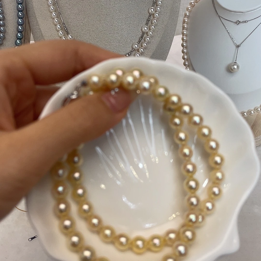 海水珍珠颈饰银S925镶嵌