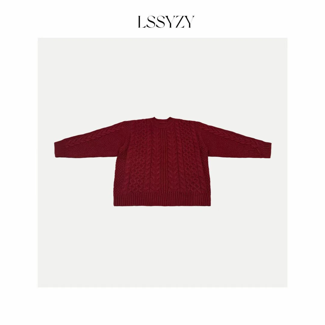 LSSYZY小众设计师款圆领毛衣254230#