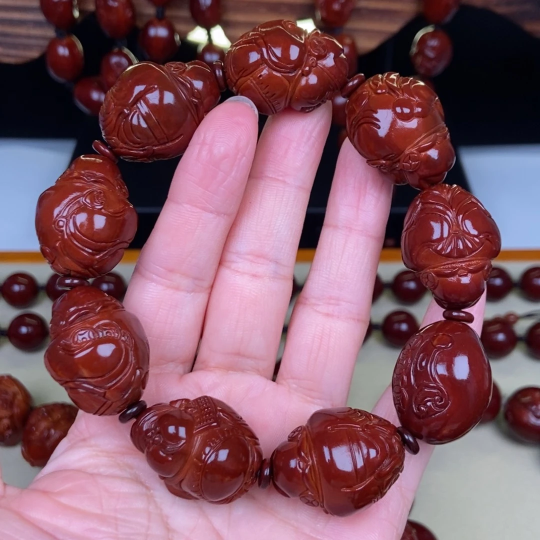 A***J吊坠橄榄核整身财神