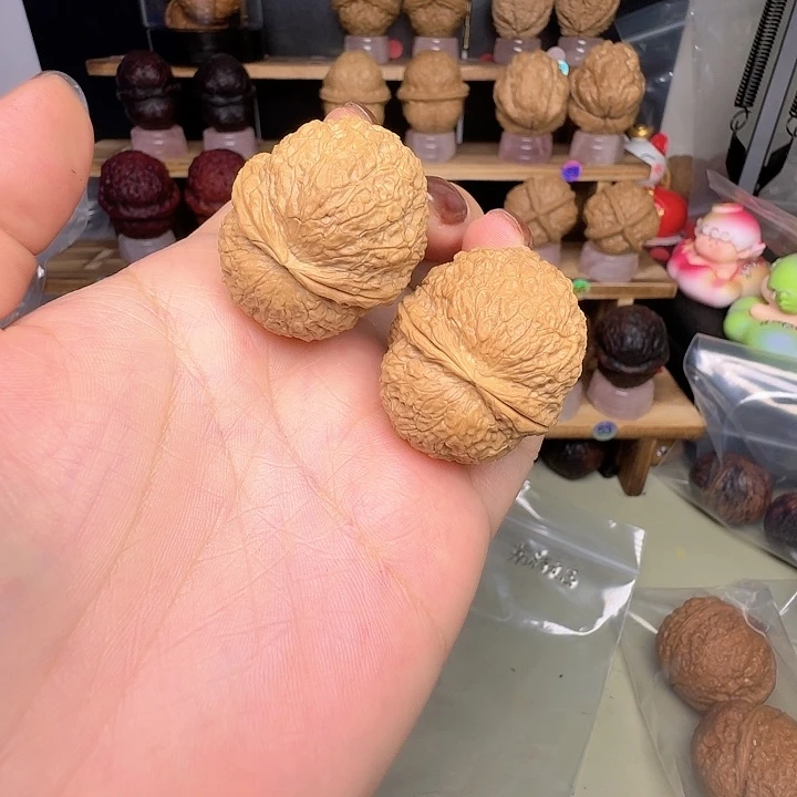 文玩核桃吊坠6号车35尺寸荔枝元宝