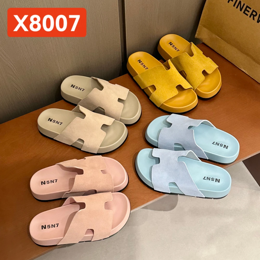 8007厚底勃肯鞋凉拖鞋女夏外穿2025新款高级感休闲沙滩一字拖凉鞋