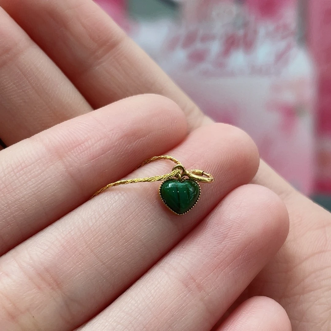 绿松石颈饰18K金镶嵌