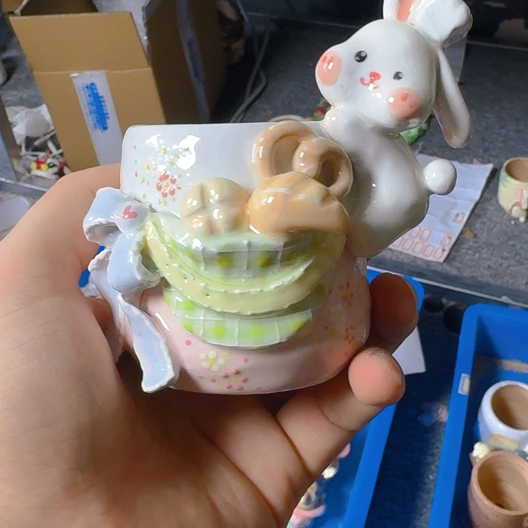 老梧家的手工陶瓷多肉花盆