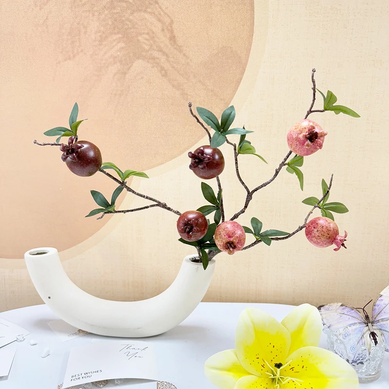 (全店满10单包邮)3头5头石榴仿真水果家居就地那橱窗摄影道具装饰