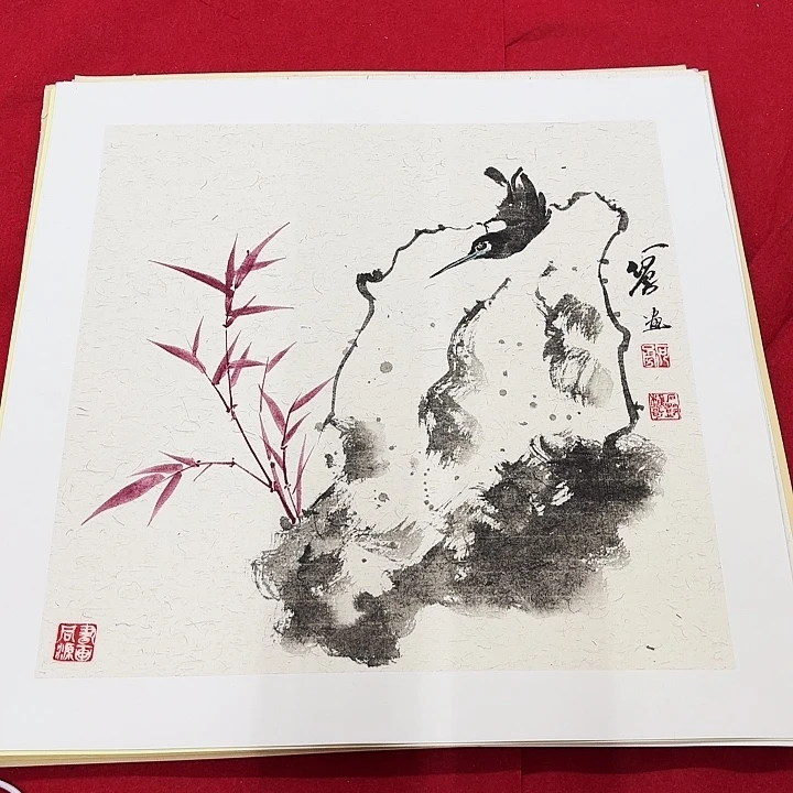 国画花鸟的翅膀和翅膀是一样长
