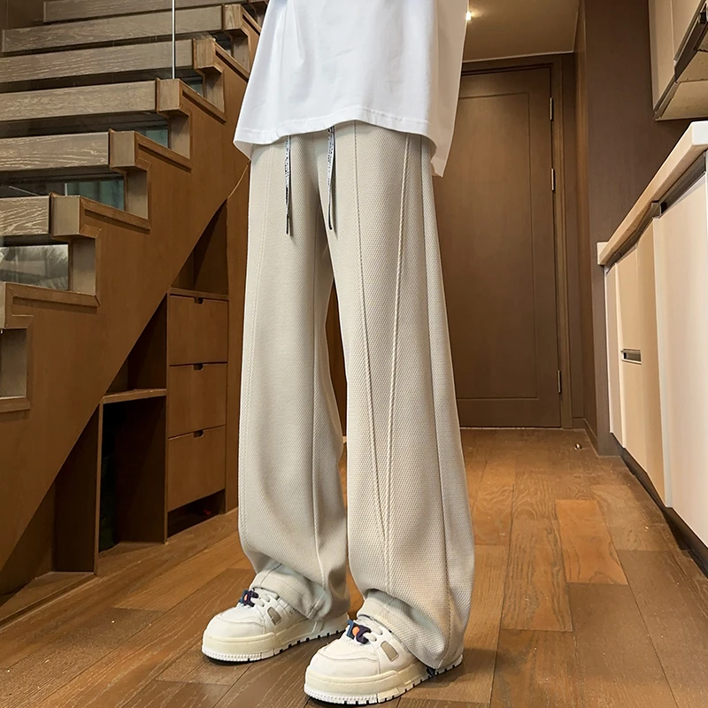 MTVO迈特优春季新款直筒宽松休闲裤潮流运动垂感百搭男士长裤5617