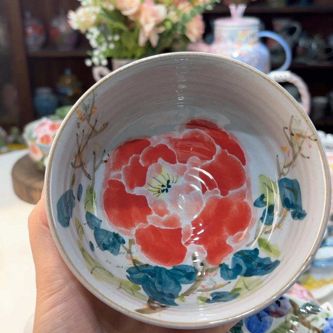 景德镇手绘高温釉下彩陶瓷茶具