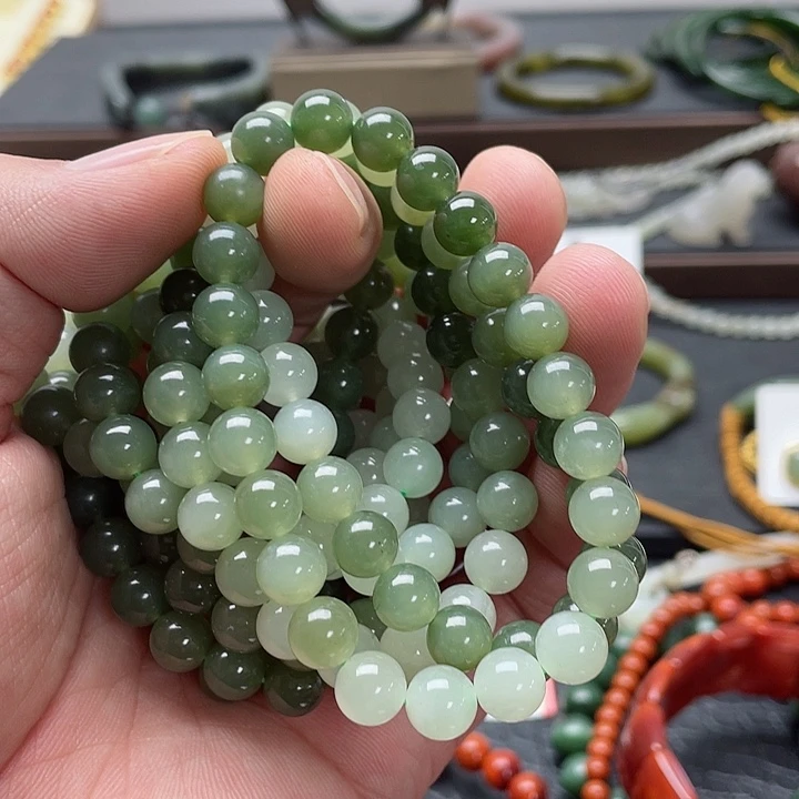 和田玉手串未镶嵌