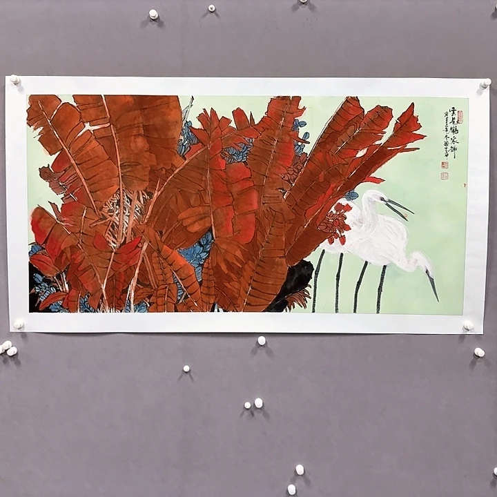 国画亲笔手绘放心去藏