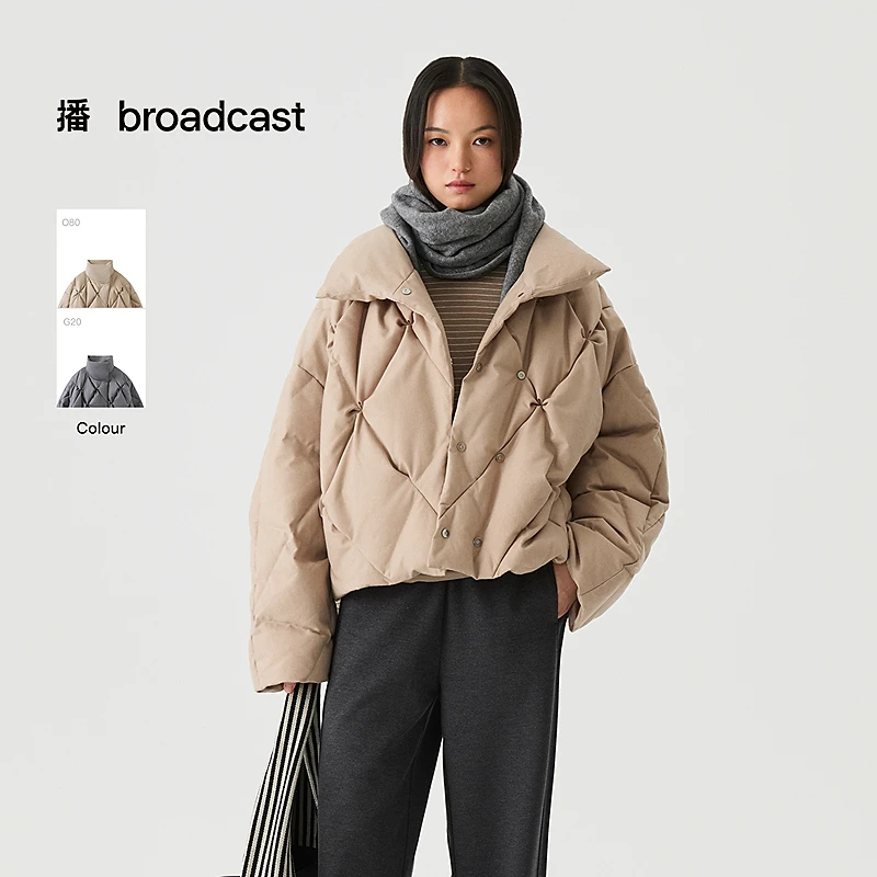 【达人专属】播立领羽绒服短款DDS4RD5247