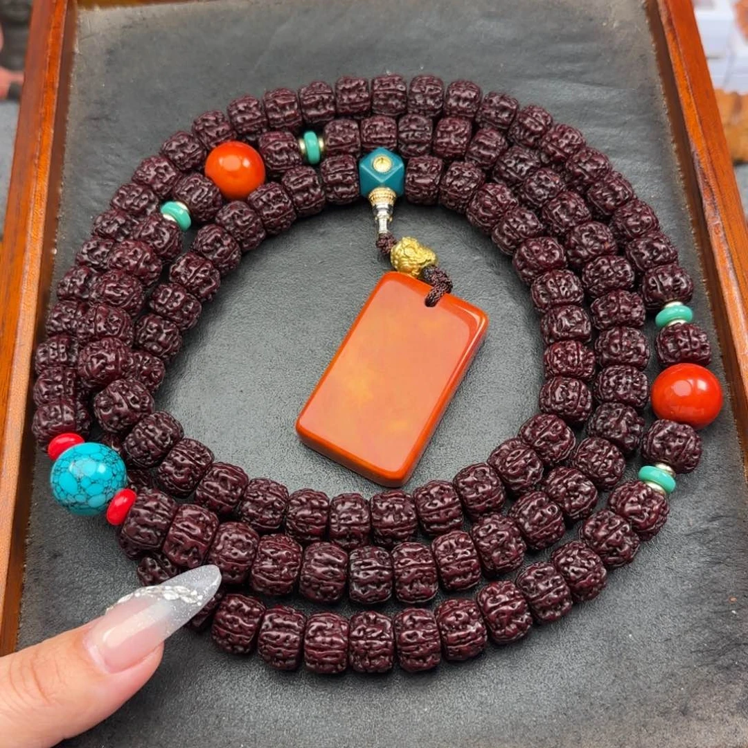 金刚菩提吊坠绝****8黑金