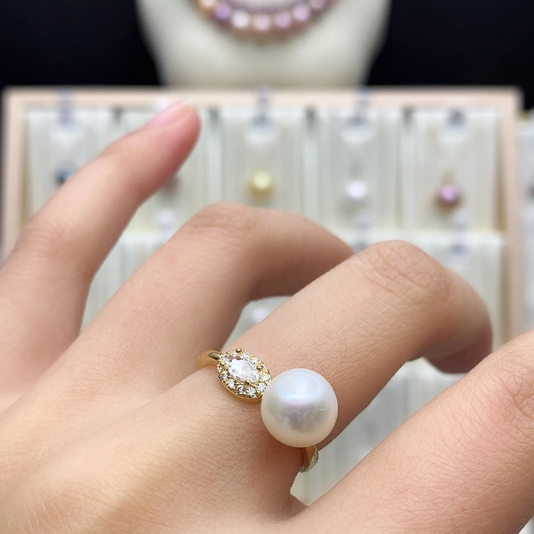 颈饰淡水珍珠合金