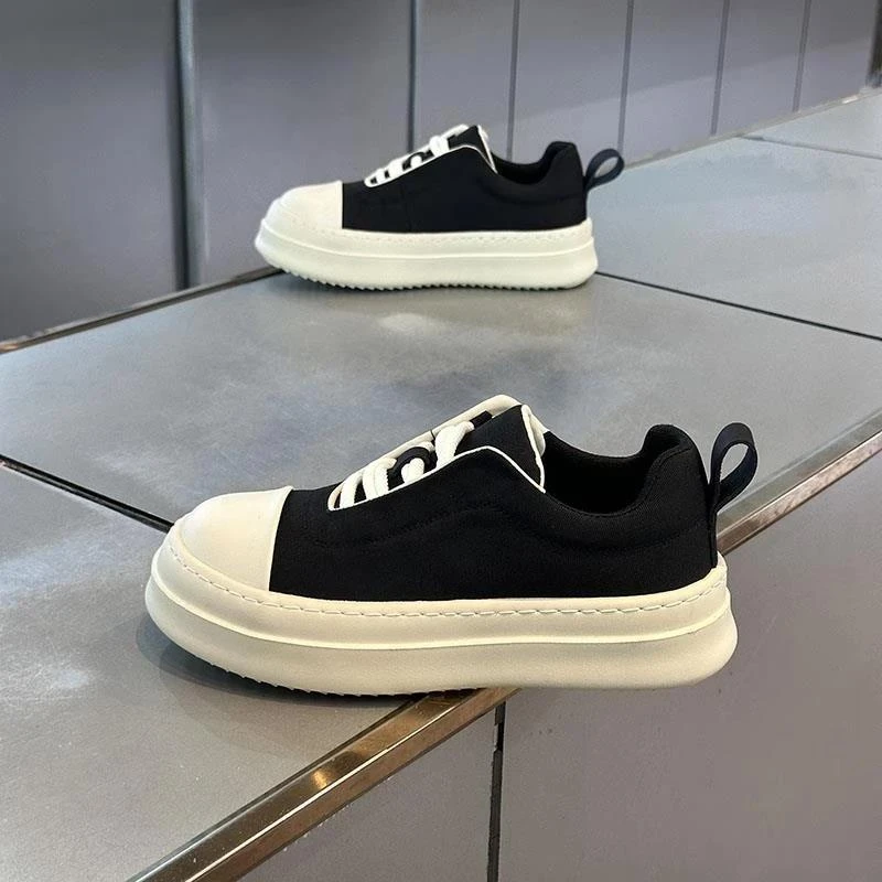 帆布鞋男款夏季透气运动休闲面包潮鞋青少年小众设计高级感平板鞋