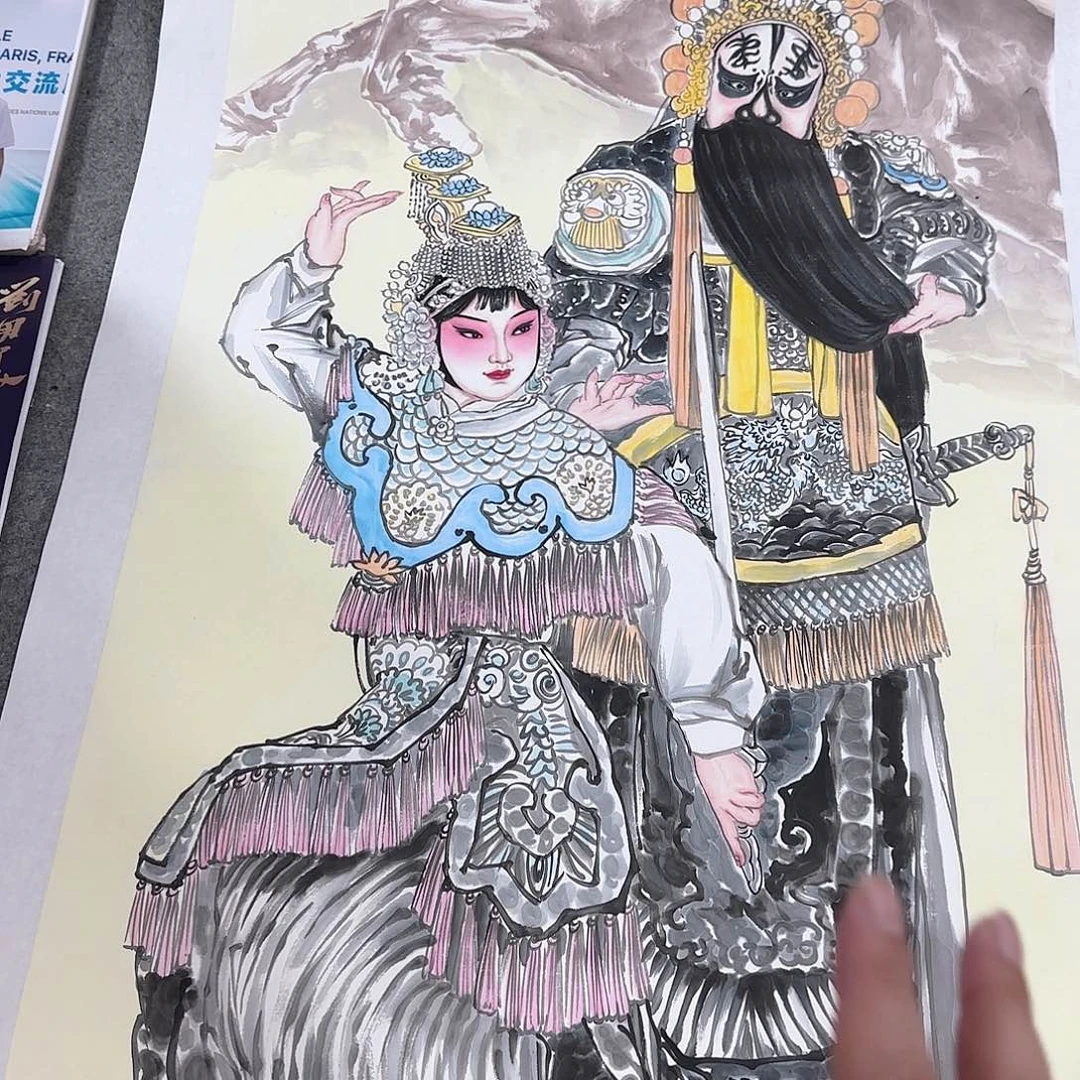 国画艺术家的作品