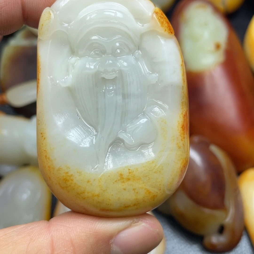 和田玉未镶嵌挂件