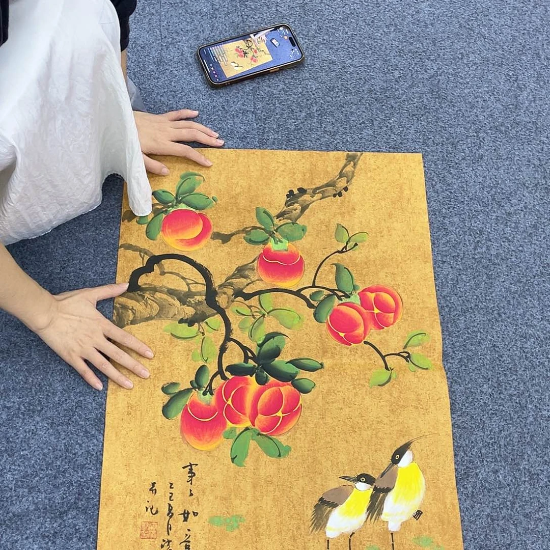国画作品小姐姐放漏…
