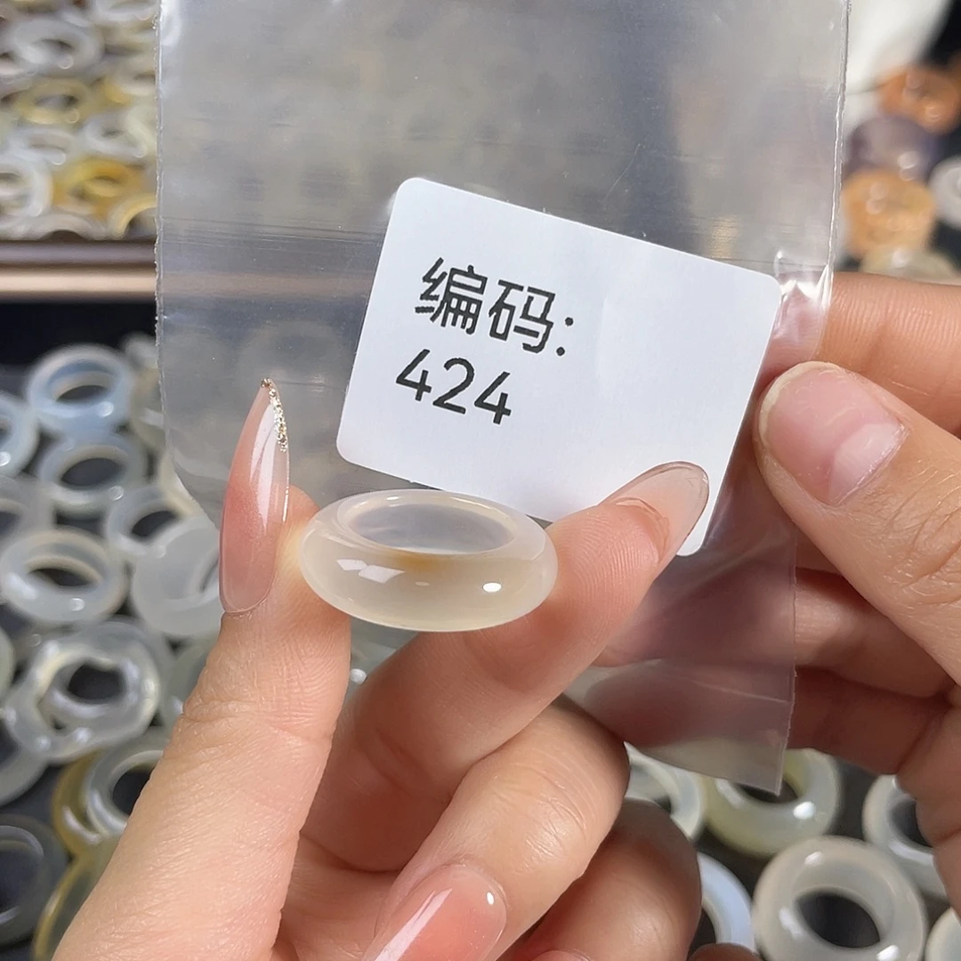 玛瑙/玉髓未镶嵌戒指424港12