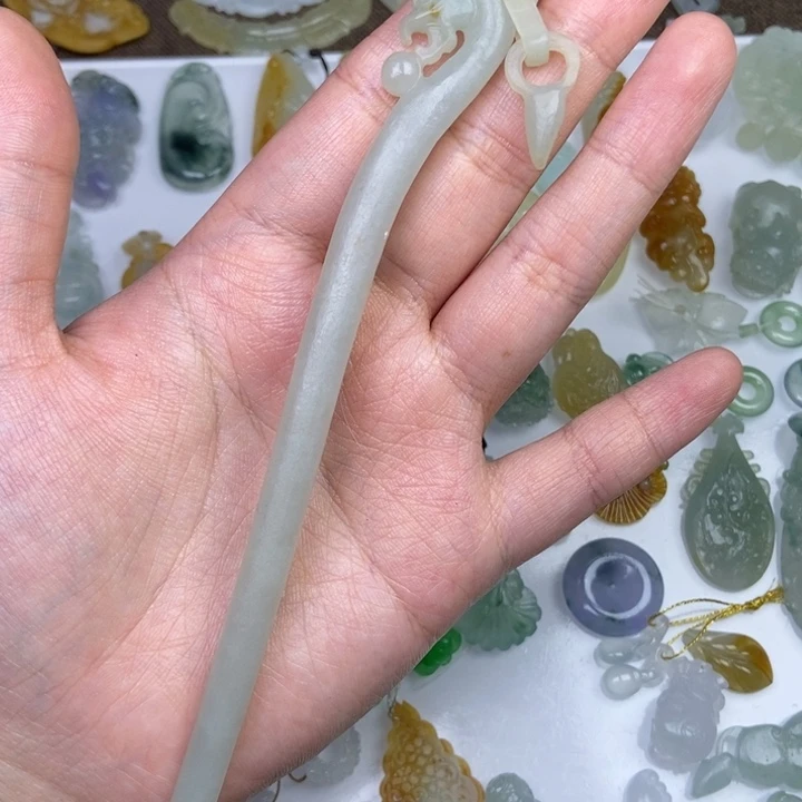 定制翡翠未镶嵌发簪