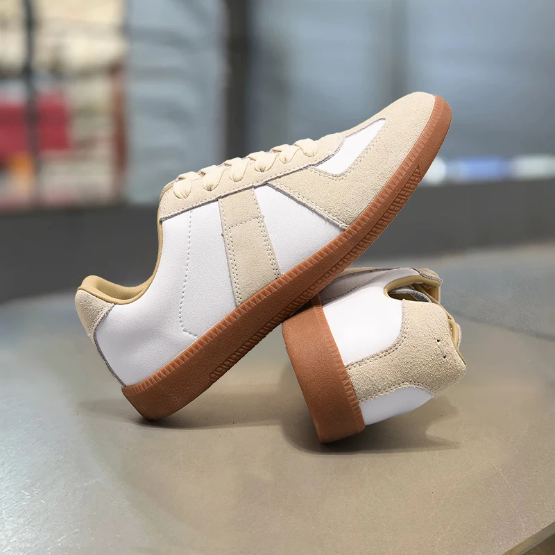 德训鞋男士黑色平底板鞋小众复古爆款阿甘鞋男鞋女百搭运动小白鞋