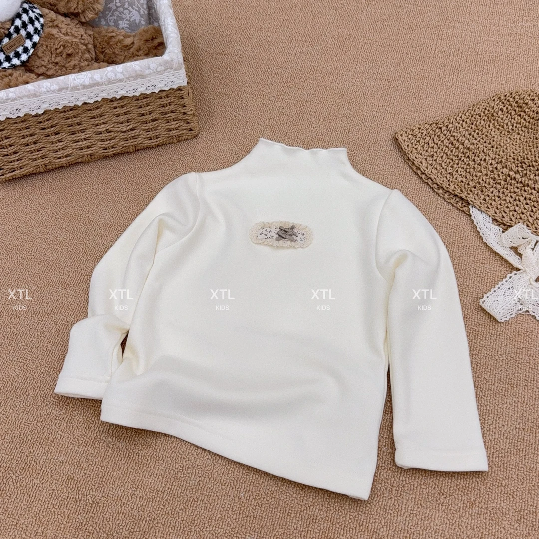 【XTL】2025冬（人手一件）高克重米色双面磨毛A类打底衫68566