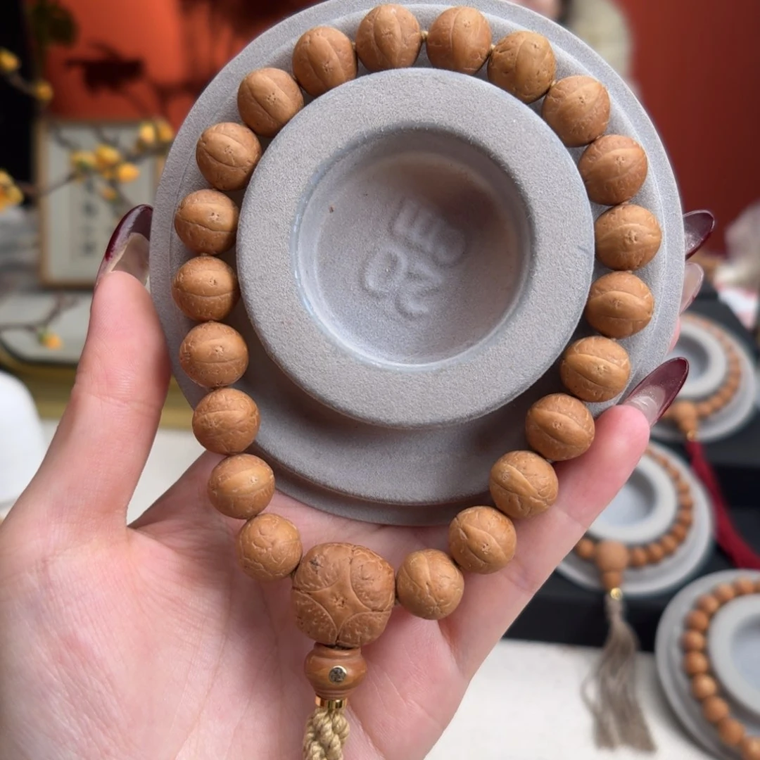 凤眼菩提手串12.5mm铁籽单圈素串货头新籽