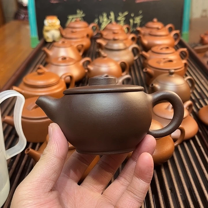 紫砂茶壶原矿紫泥150cc