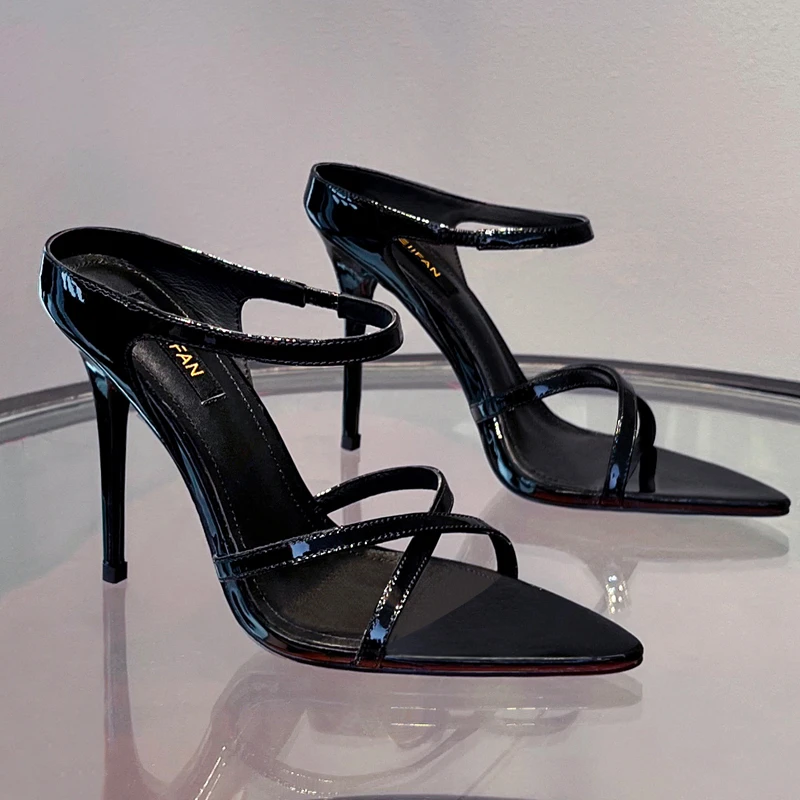 【现货】高跟拖鞋2025春夏新款女鞋细跟高级感气质百搭女士凉鞋3532