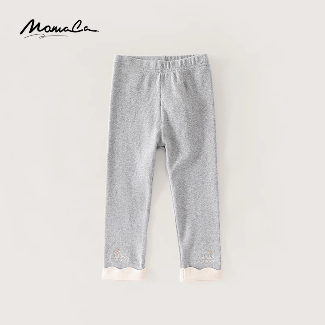 MOMOCO2025款春季女童休闲百搭纯色时尚打底裤77580360003
