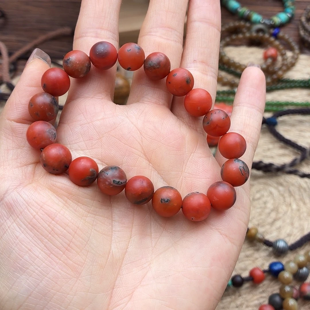 怀***行南红玛瑙未镶嵌手链