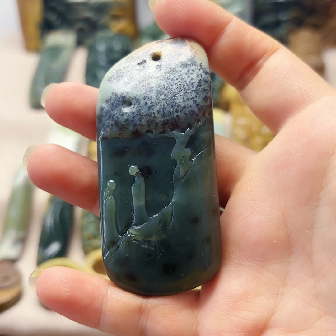 岫岩河磨玉（透闪石质玉）未镶嵌挂件