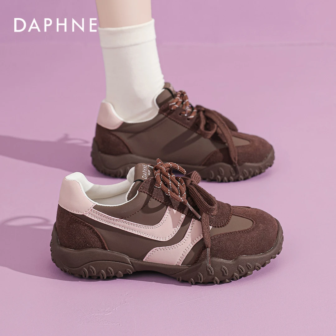 达芙妮复古德训鞋女2025秋冬超火时尚休闲阿甘鞋百搭爆款运动女鞋