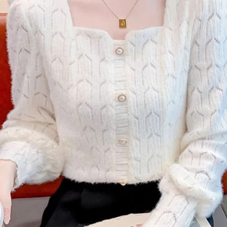 韩版加绒方领蕾丝打底衫女春秋2025秋装新款洋气内搭小衫长袖上衣