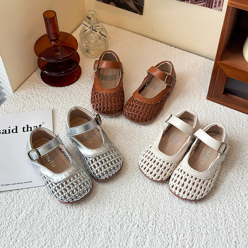 女童鞋子儿童公主包头凉鞋2025新款夏季夏款罗马宝宝女孩软底大童