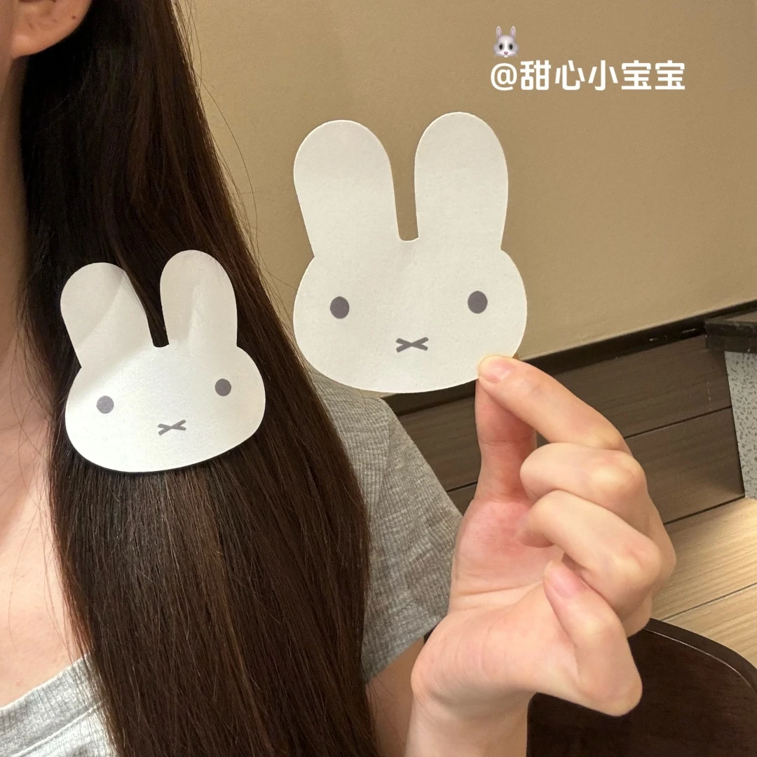 日系miffy米菲兔可爱卡通刘海贴甜美少女前额侧边无痕魔术贴发饰