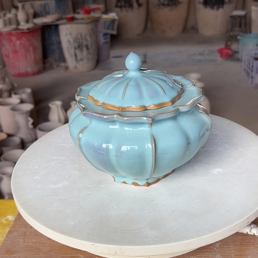 摆件郑家钧窑摆件微