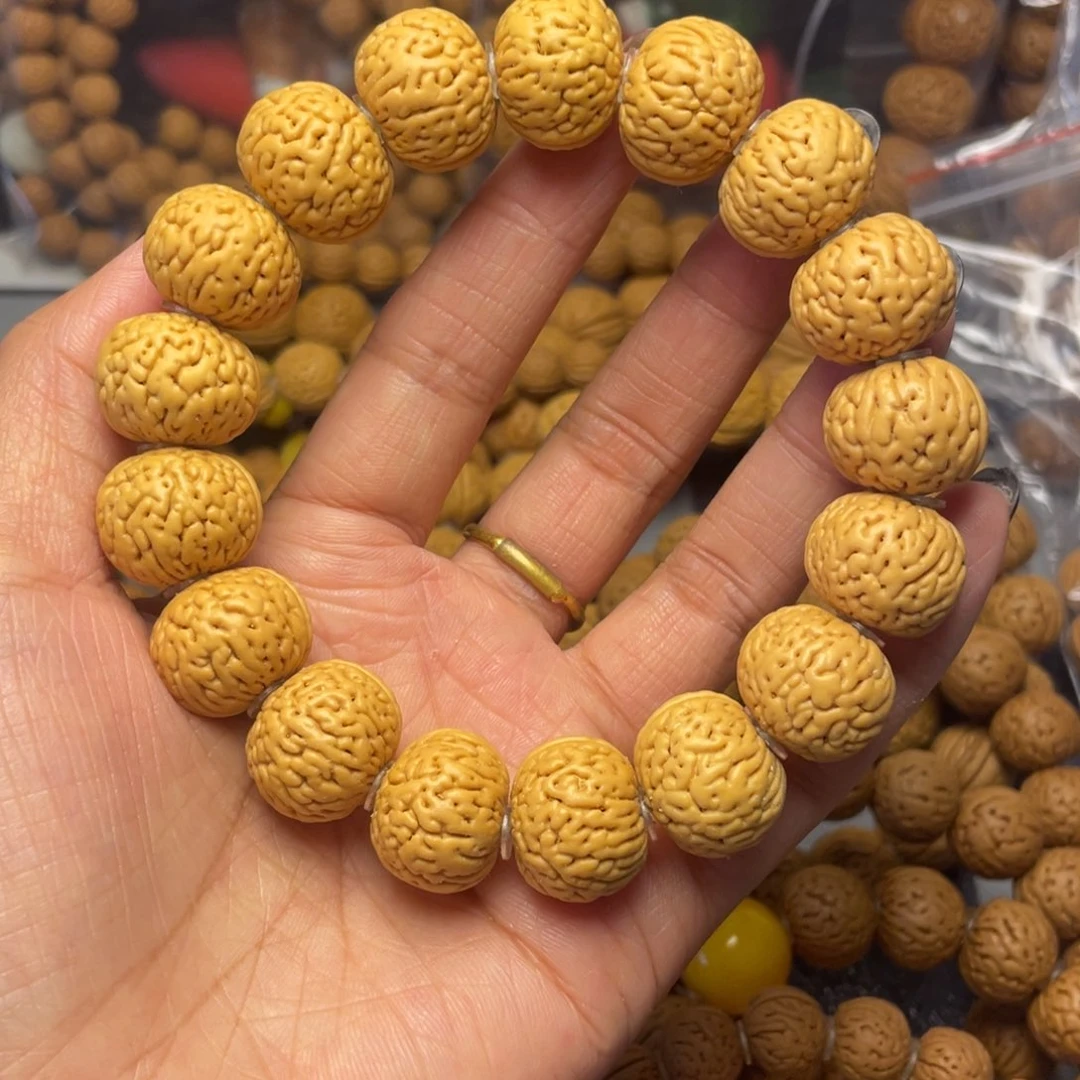 手串桃核18磨盘手串