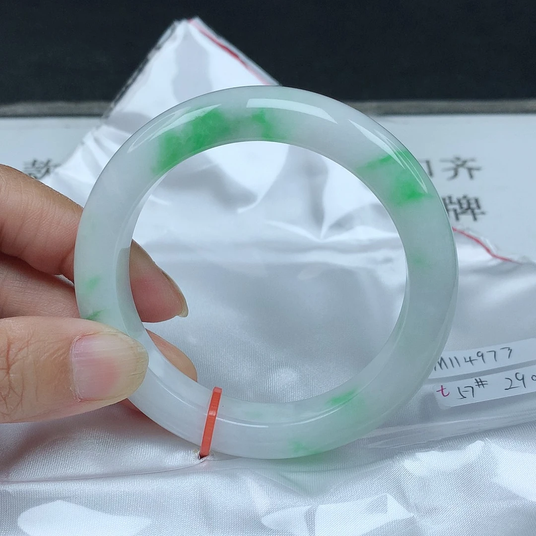 翡翠未镶嵌手镯57圈4973