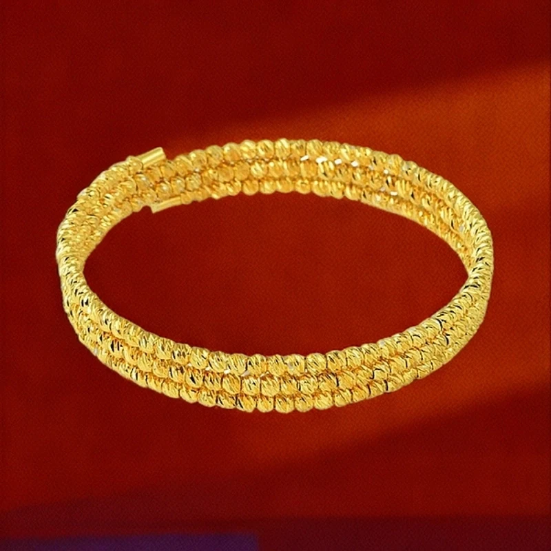 手镯 R0125三圈西瓜珠手镯多样性发货31539