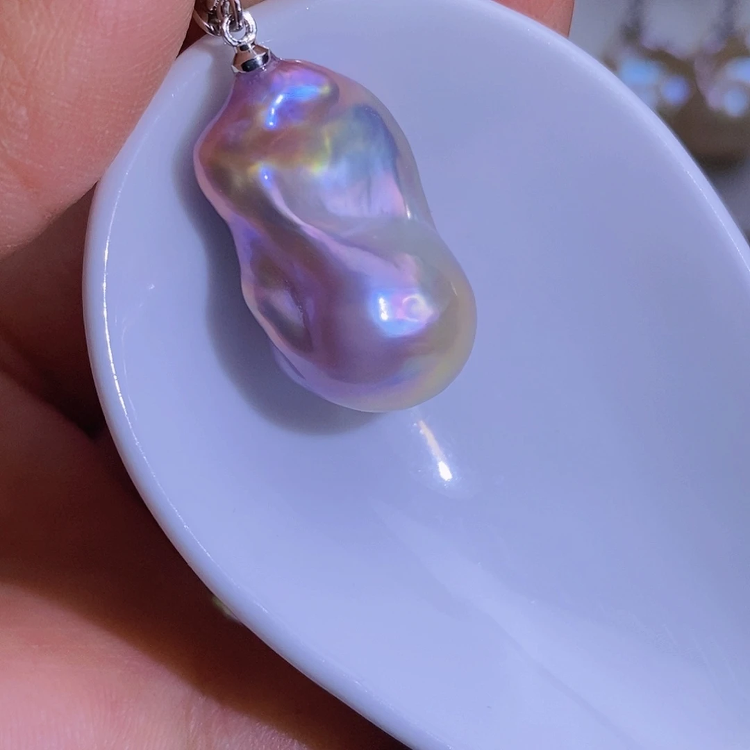 淡水珍珠淡水珍珠银S925镶嵌