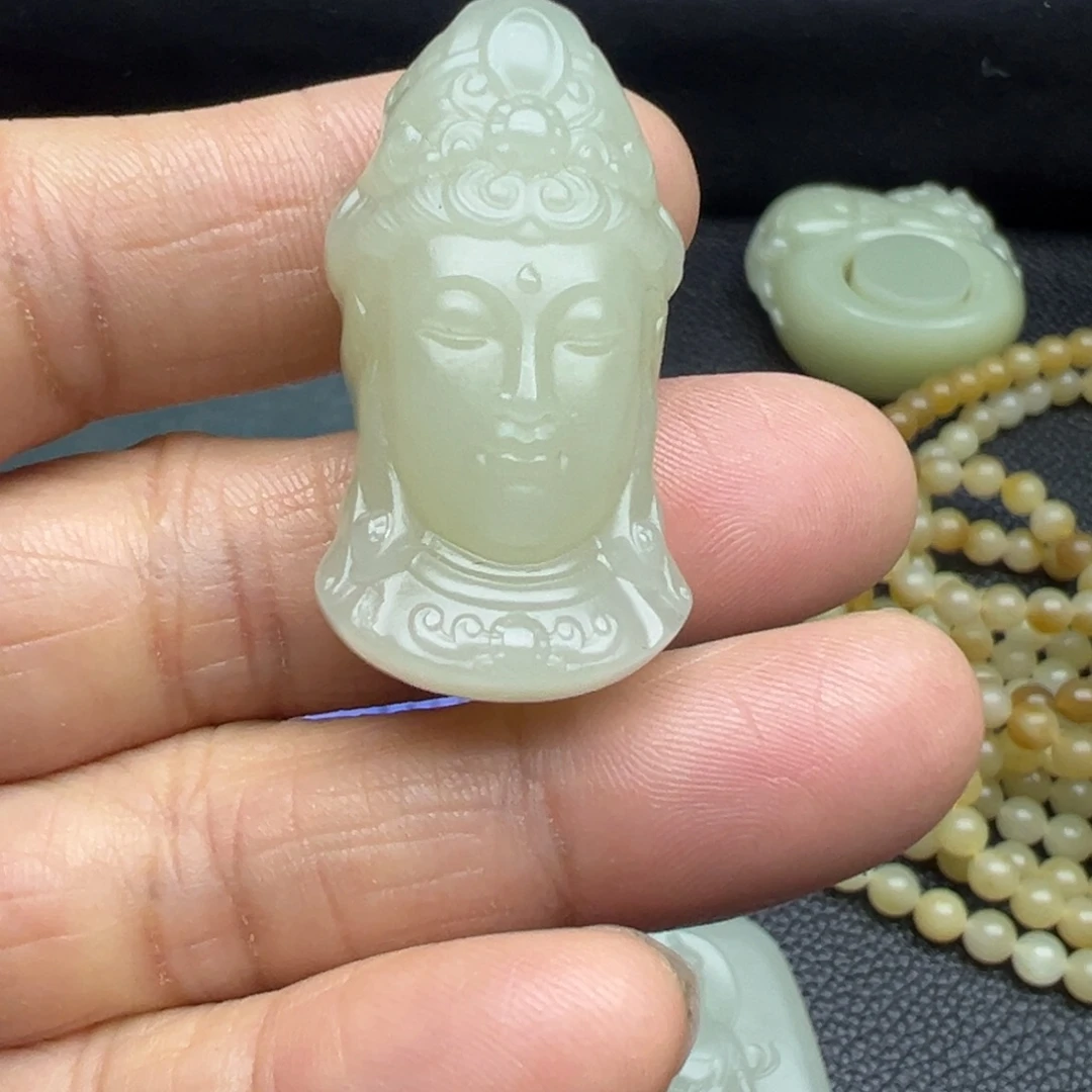 和田玉（糖玉）未镶嵌吊坠(不含链)