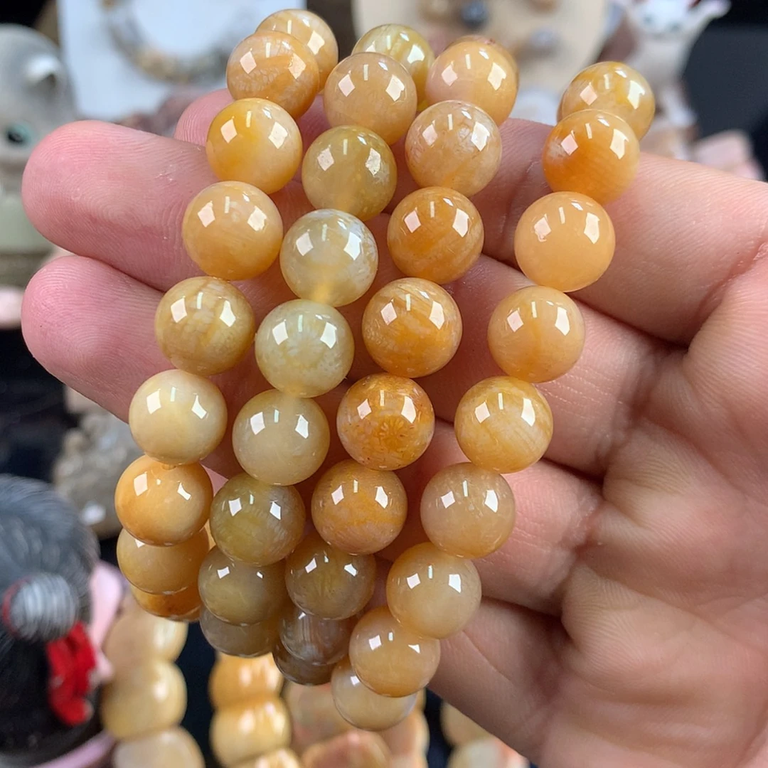 【闪购商品】硅化珊瑚（珊瑚玉）未镶嵌颈饰4号单价100一条糖冰