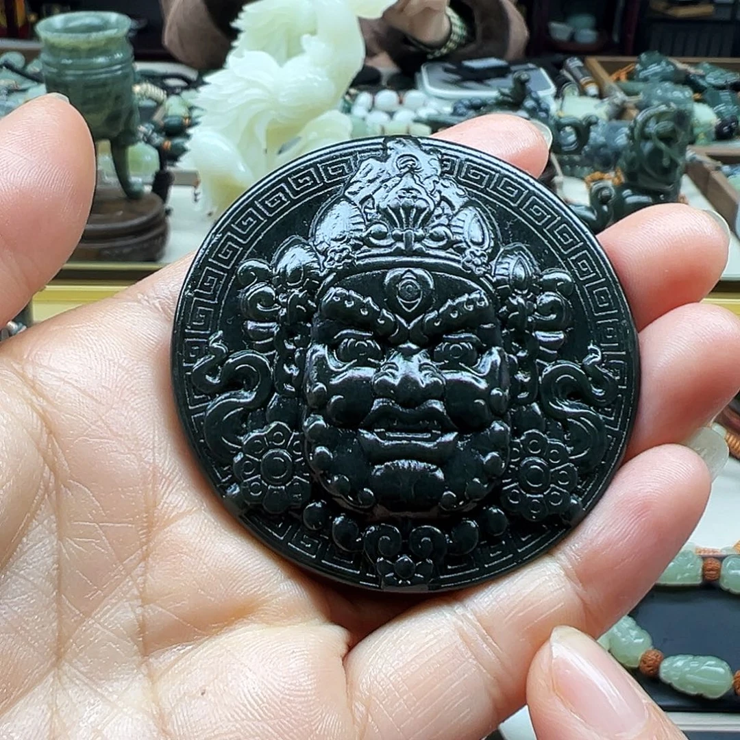 和田玉未镶嵌挂件