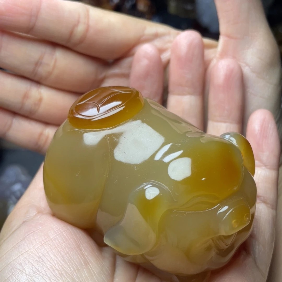 发***簧玛瑙/玉髓未镶嵌玛瑙