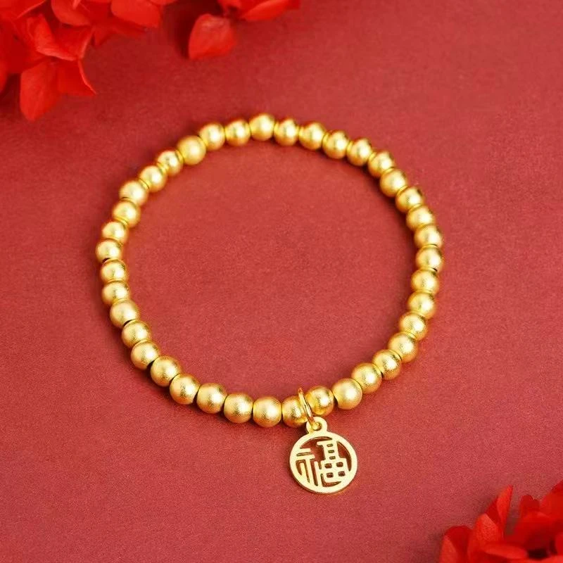 古法转运珠手串福牌新中式百搭高级感新款气质手链