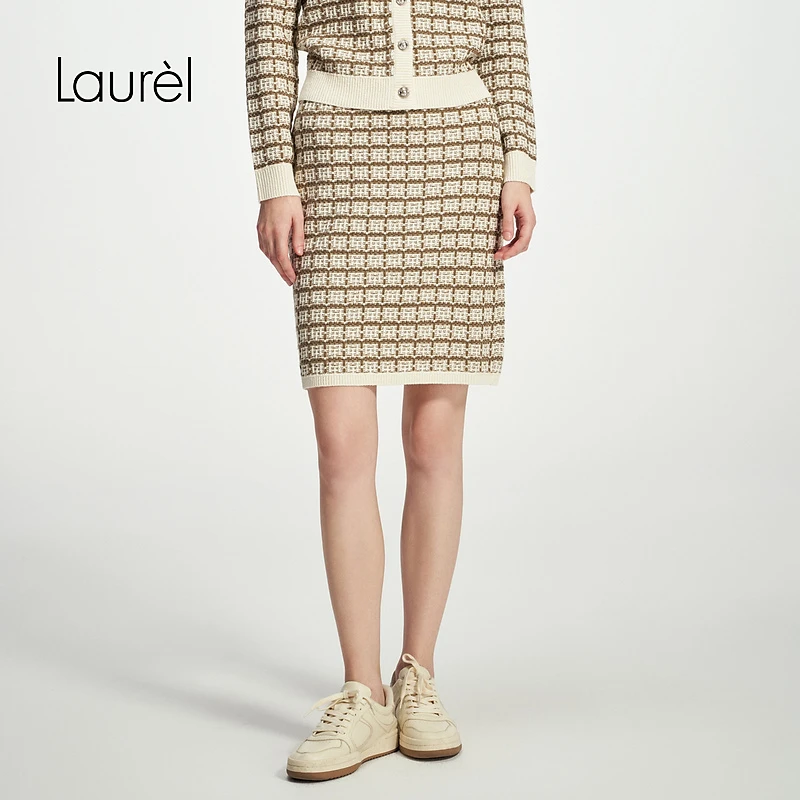 【丽公主专享】Laurel冬小香风针织半裙女L3404600