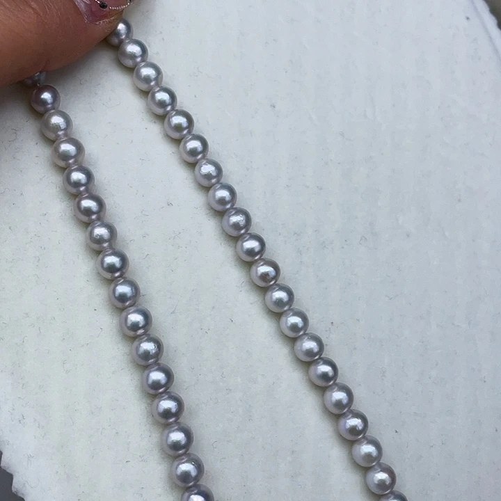 淡水珍珠颈饰银S925镶嵌➕7