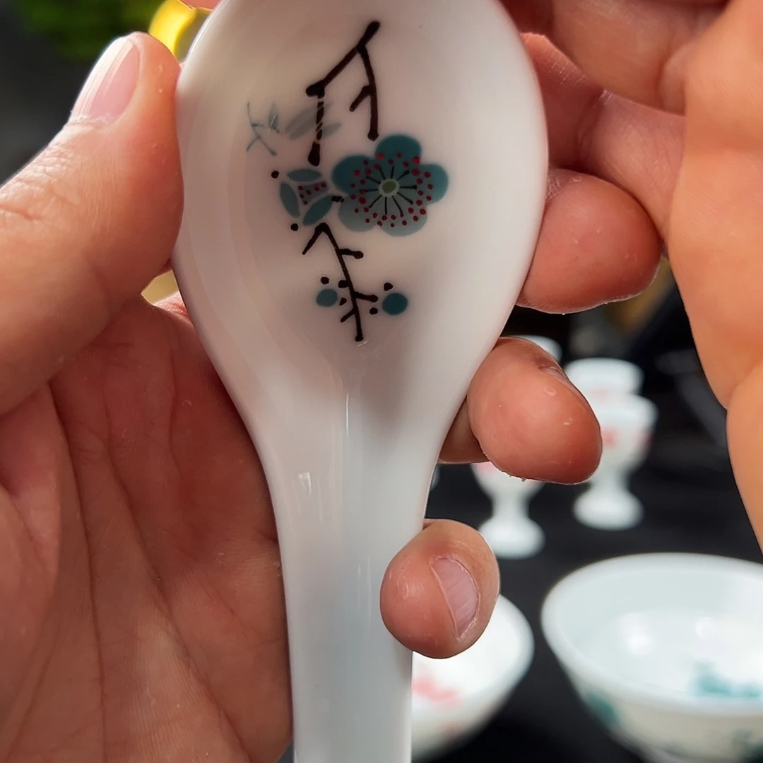 翠竹绿梅小汤勺一级品